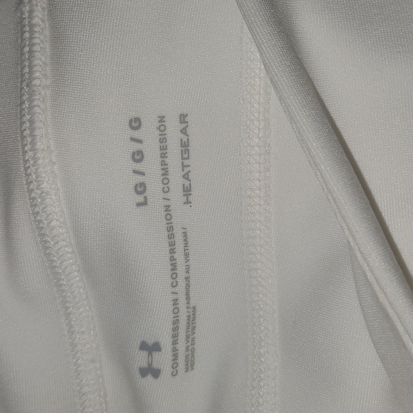Under Armour Women Heatgear Compression white Size Large Mid Size Capri NWT - Picture 5 of 6